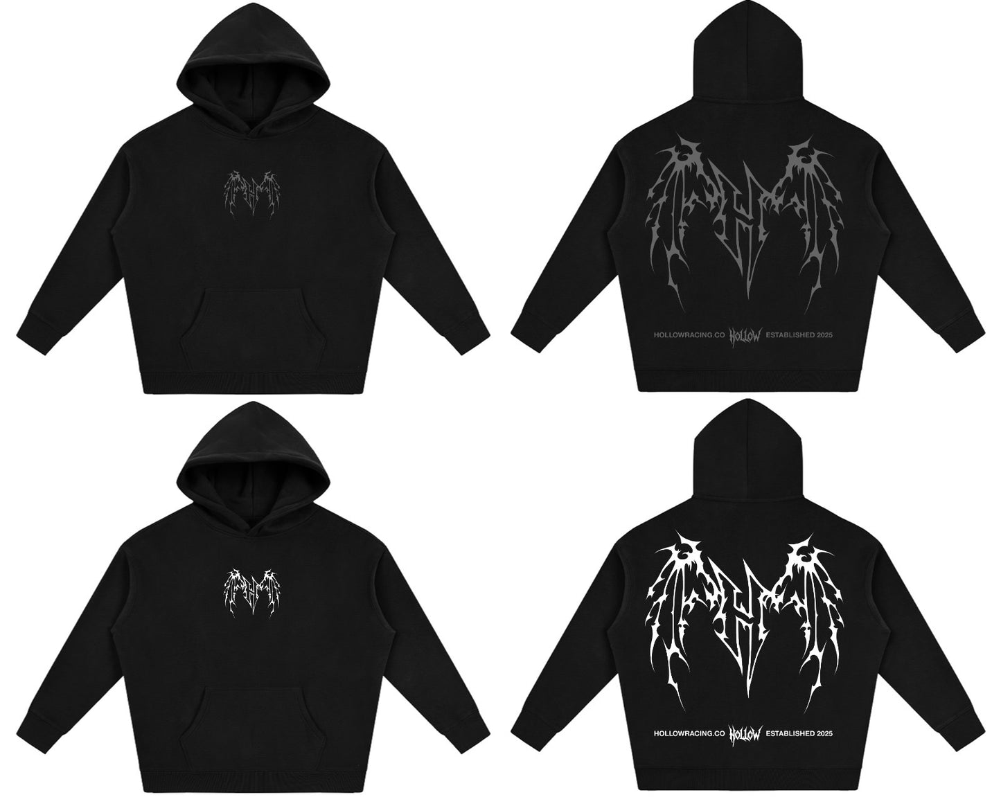 Hollow Racing Wings Hoodie